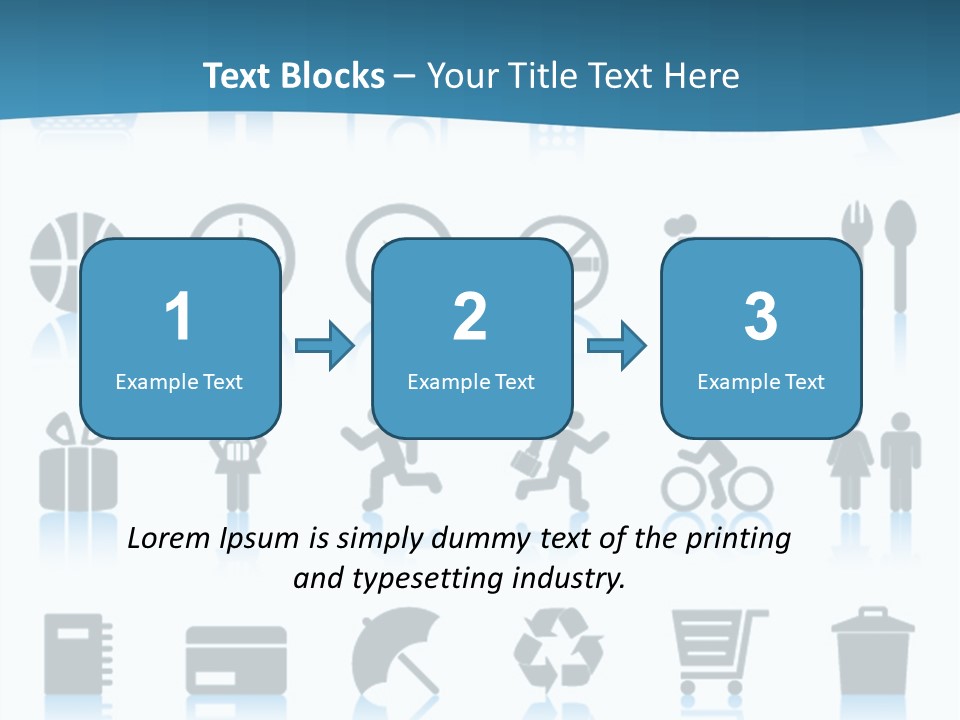 Camera Cart Icon PowerPoint Template
