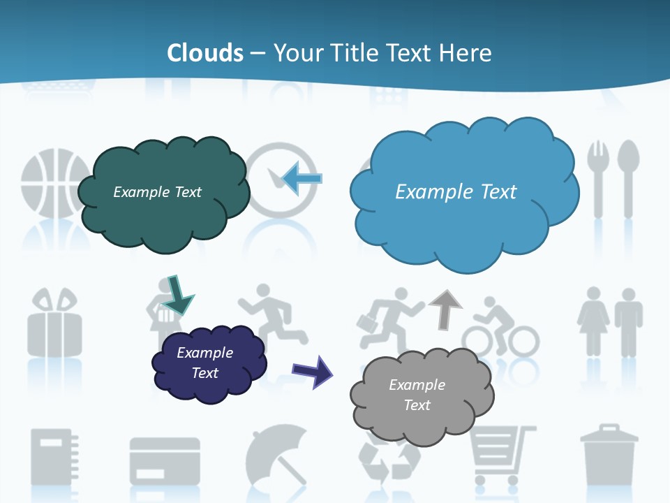 Camera Cart Icon PowerPoint Template