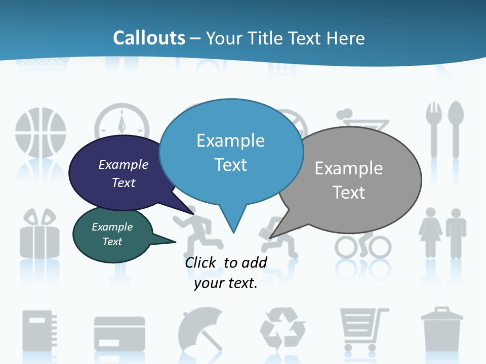 Camera Cart Icon PowerPoint Template
