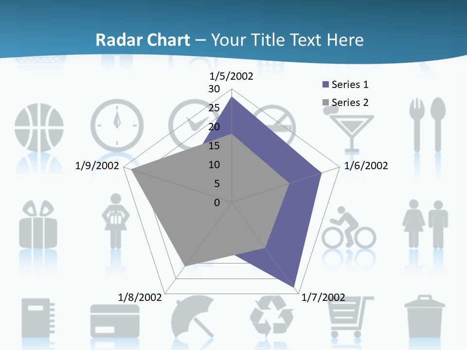 Camera Cart Icon PowerPoint Template
