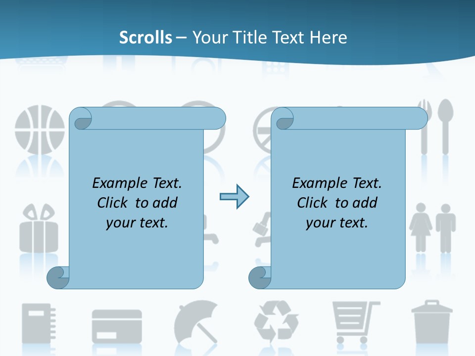 Camera Cart Icon PowerPoint Template