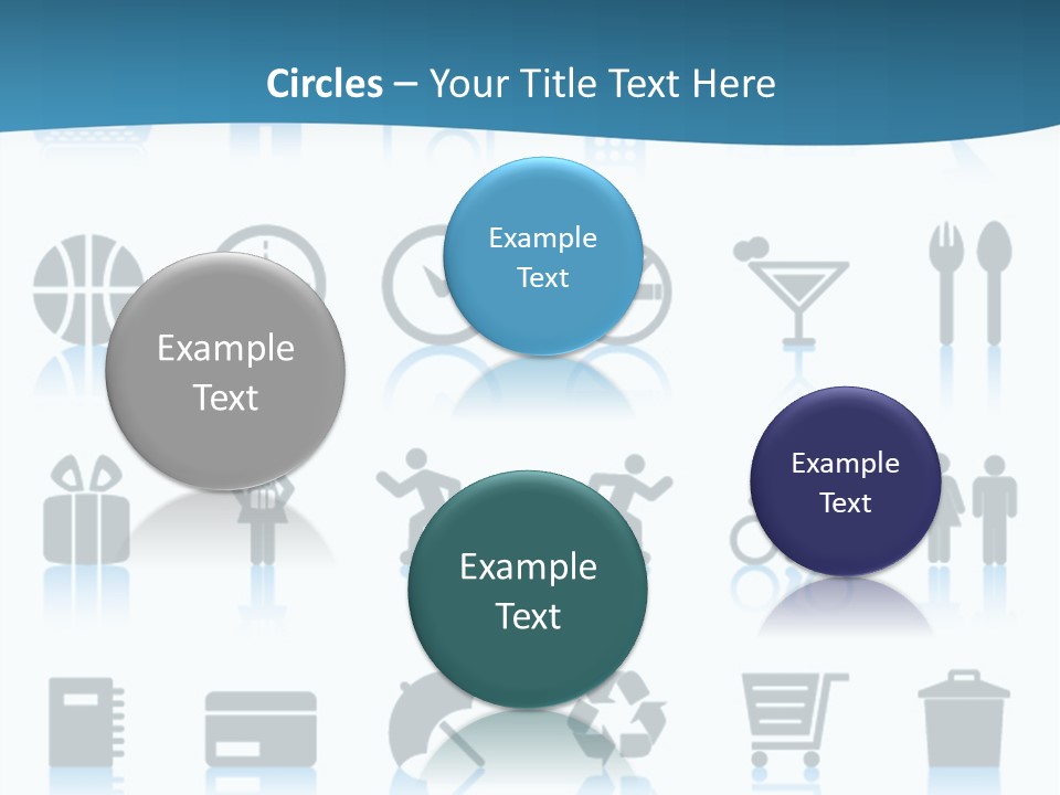 Camera Cart Icon PowerPoint Template