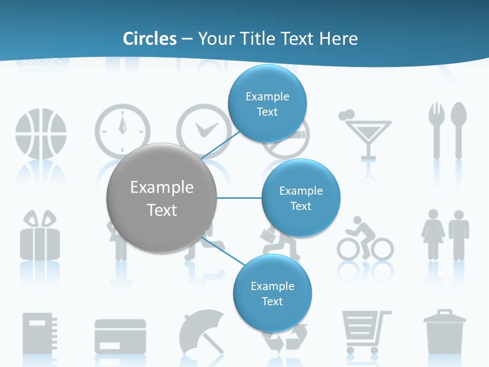 Camera Cart Icon PowerPoint Template