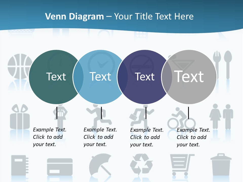 Camera Cart Icon PowerPoint Template