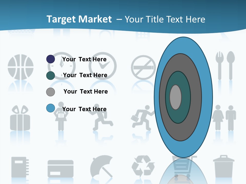 Camera Cart Icon PowerPoint Template