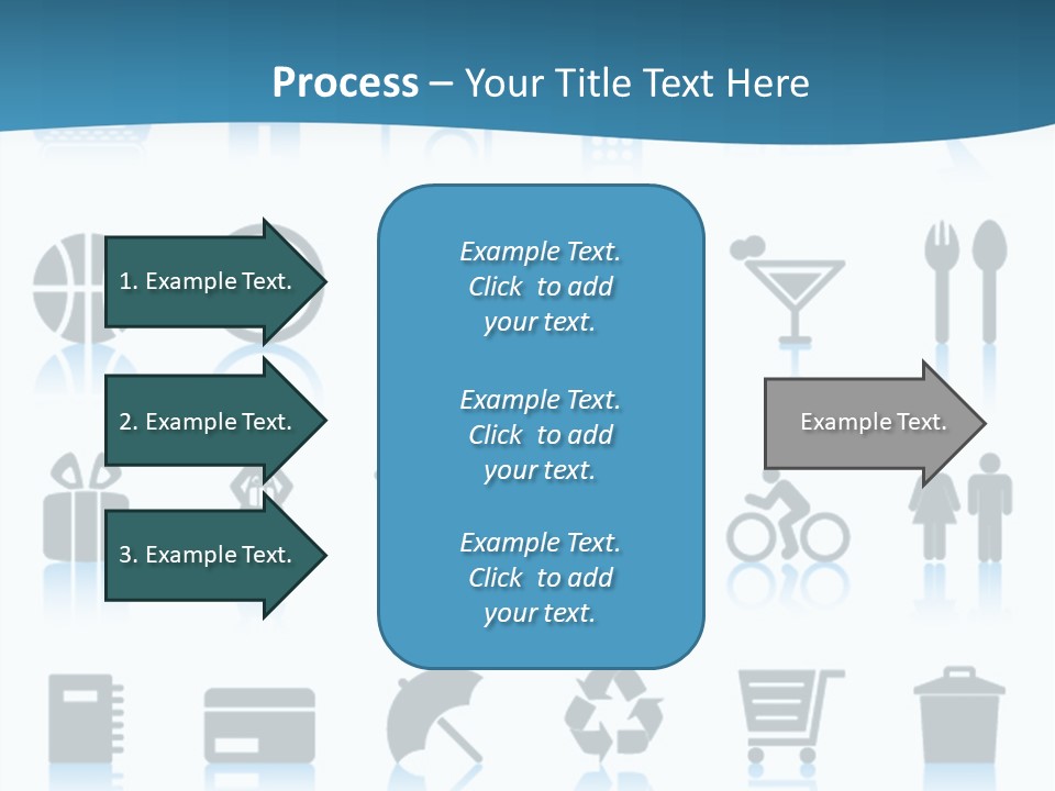 Camera Cart Icon PowerPoint Template