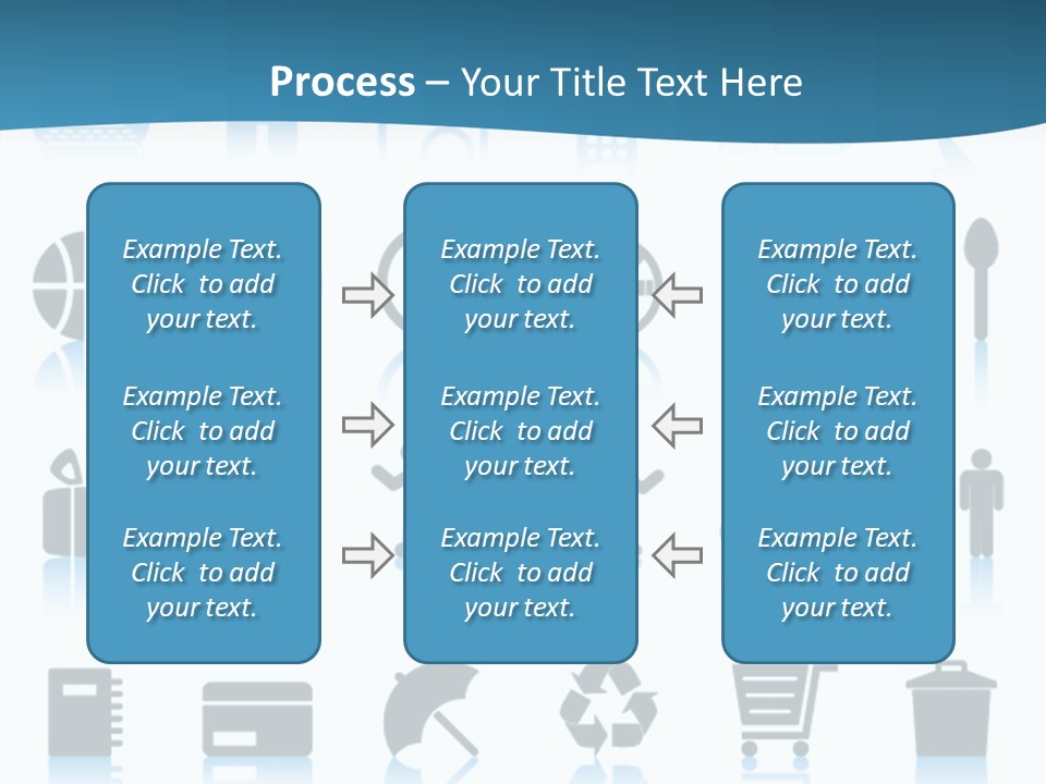 Camera Cart Icon PowerPoint Template