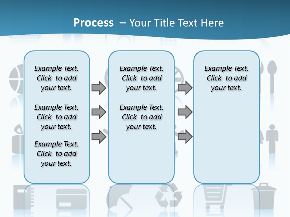 Camera Cart Icon PowerPoint Template
