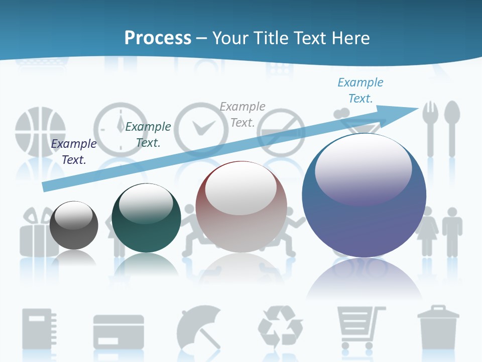 Camera Cart Icon PowerPoint Template