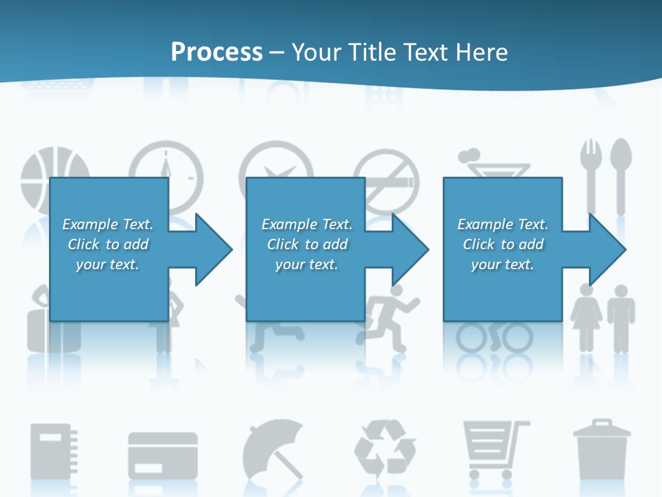 Camera Cart Icon PowerPoint Template