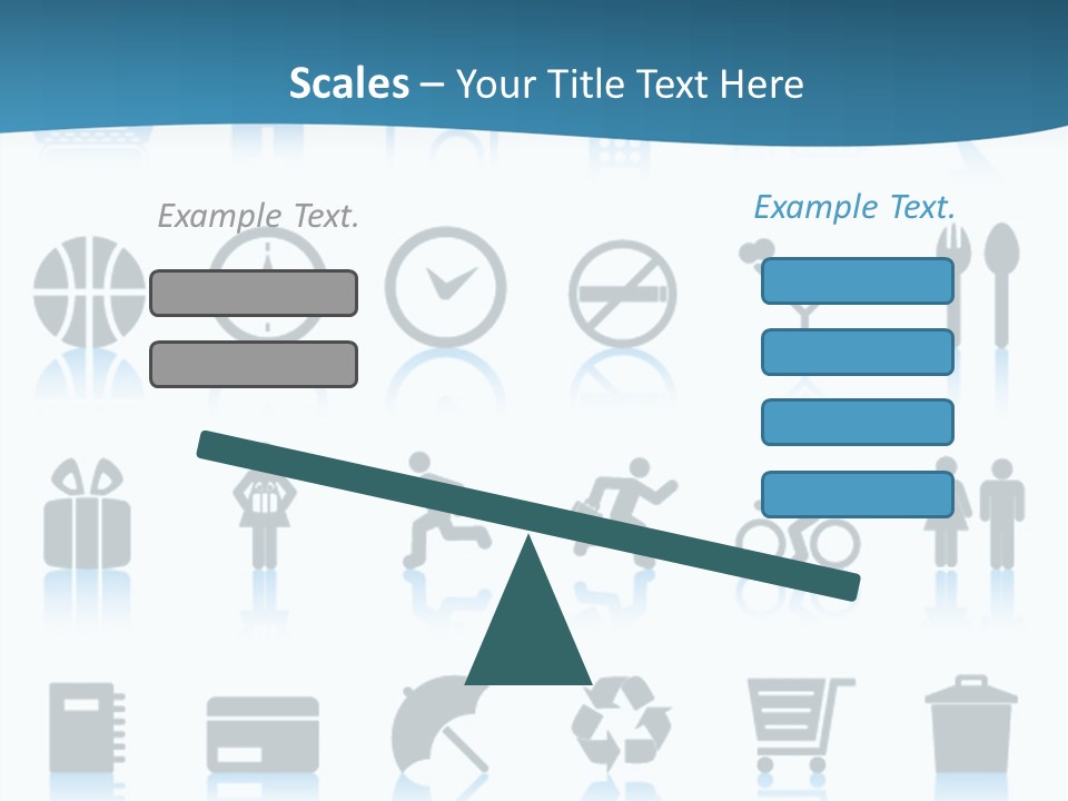 Camera Cart Icon PowerPoint Template