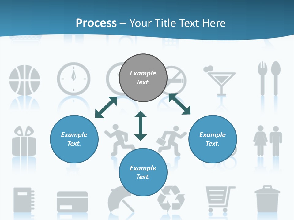 Camera Cart Icon PowerPoint Template