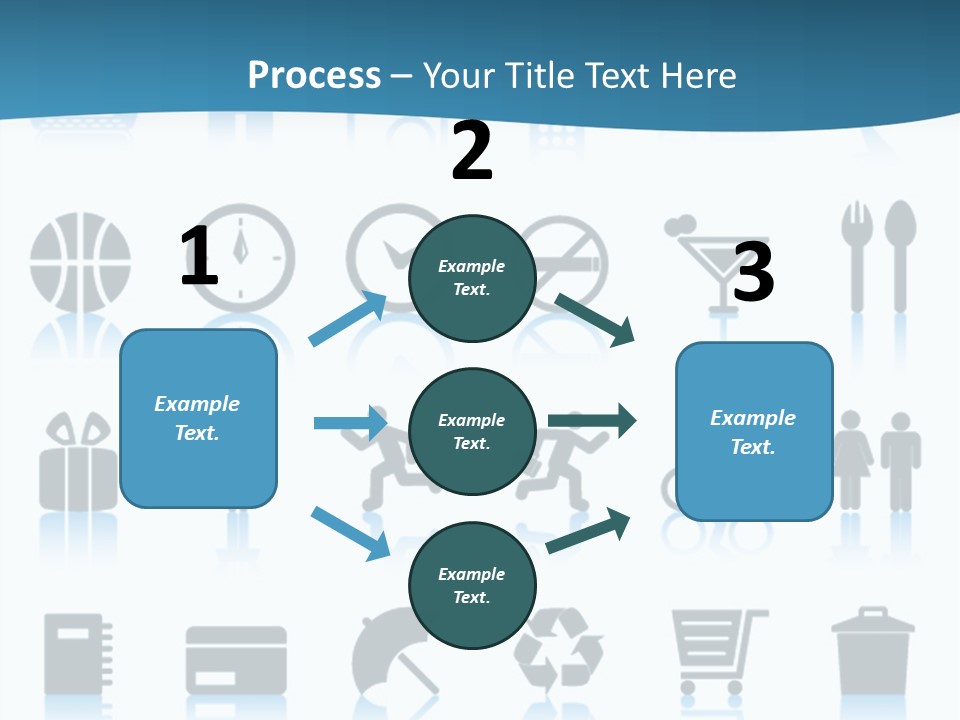 Camera Cart Icon PowerPoint Template