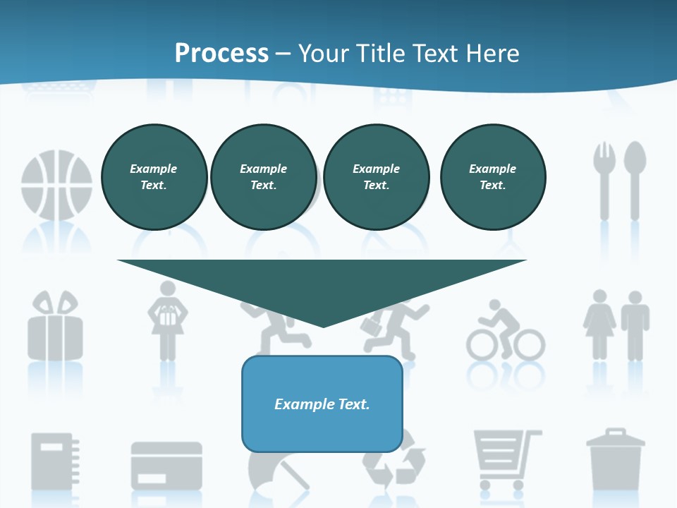 Camera Cart Icon PowerPoint Template