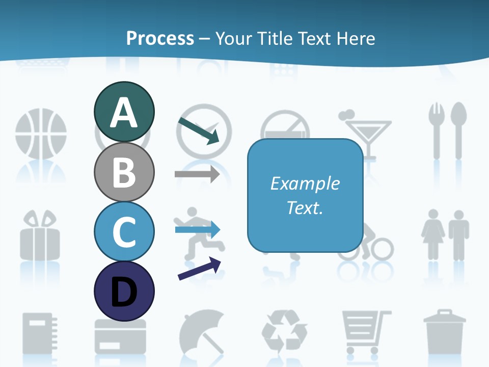 Camera Cart Icon PowerPoint Template