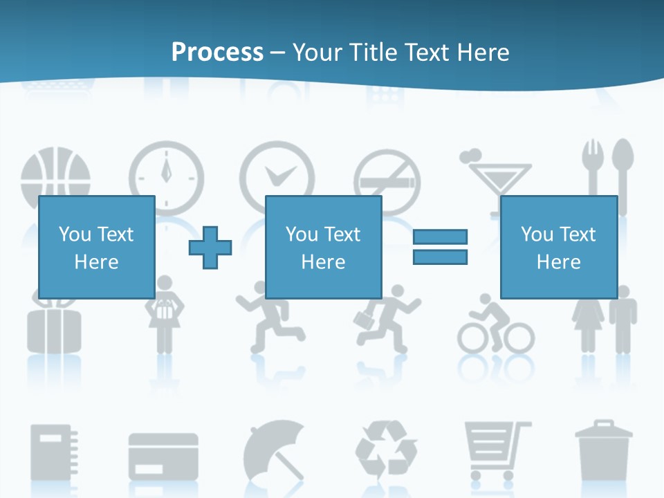 Camera Cart Icon PowerPoint Template