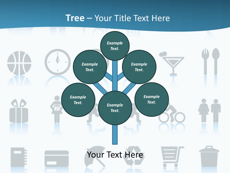 Camera Cart Icon PowerPoint Template