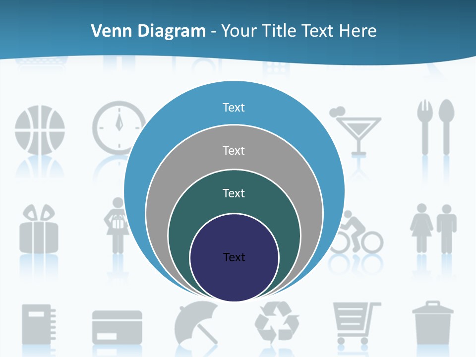 Camera Cart Icon PowerPoint Template