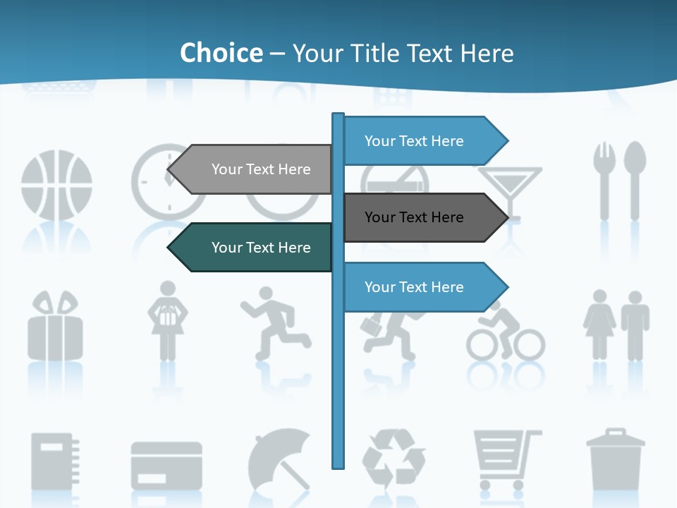 Camera Cart Icon PowerPoint Template