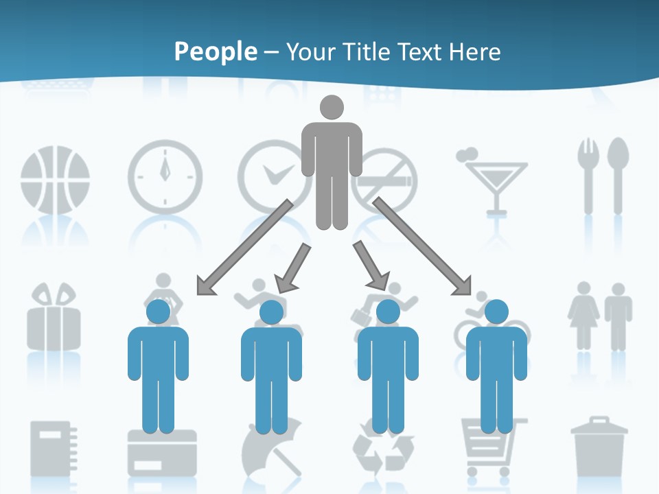 Camera Cart Icon PowerPoint Template