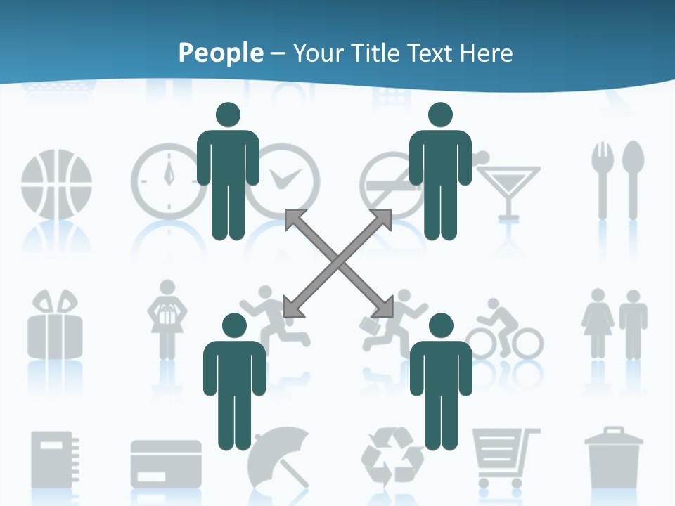 Camera Cart Icon PowerPoint Template