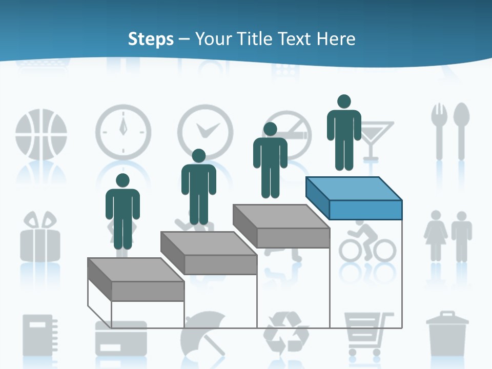 Camera Cart Icon PowerPoint Template