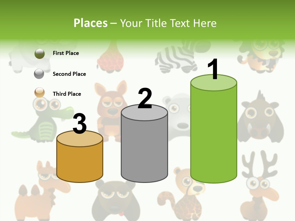 Black Animal Drawing PowerPoint Template