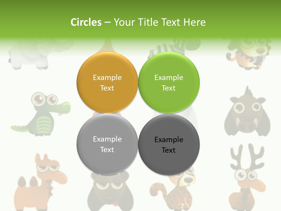 Black Animal Drawing PowerPoint Template