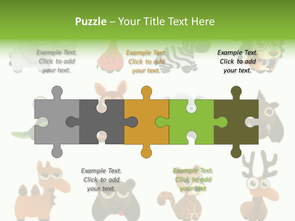 Black Animal Drawing PowerPoint Template