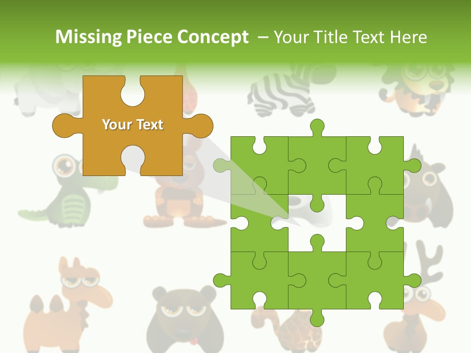 Black Animal Drawing PowerPoint Template