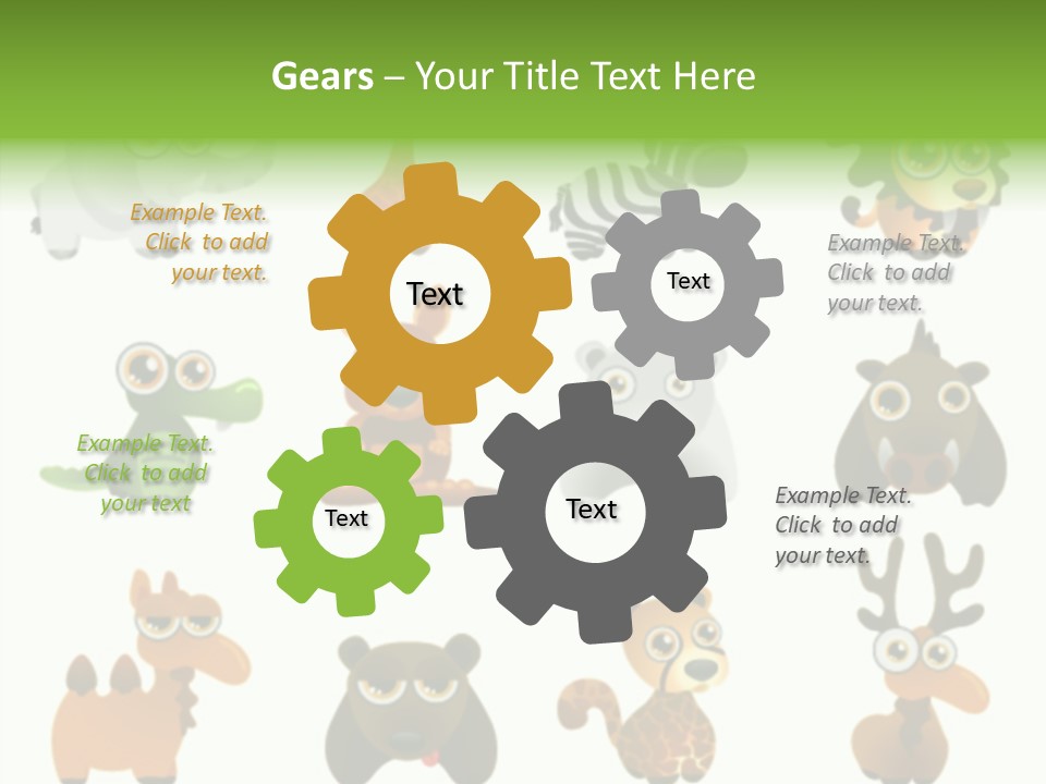 Black Animal Drawing PowerPoint Template