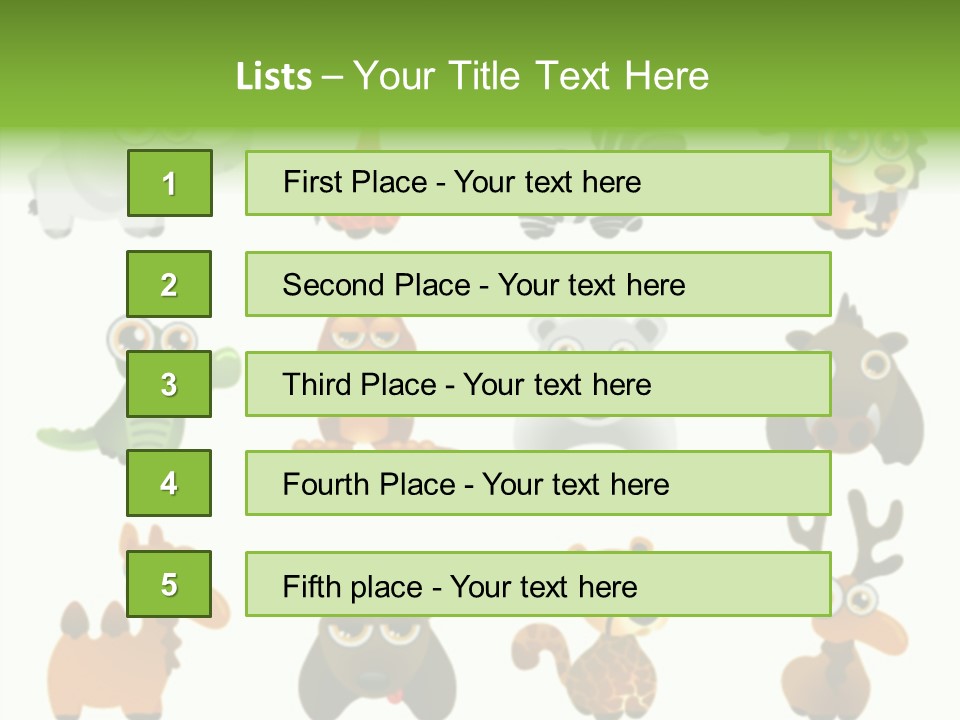 Black Animal Drawing PowerPoint Template