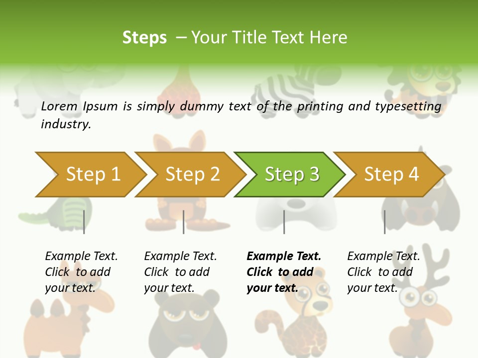 Black Animal Drawing PowerPoint Template