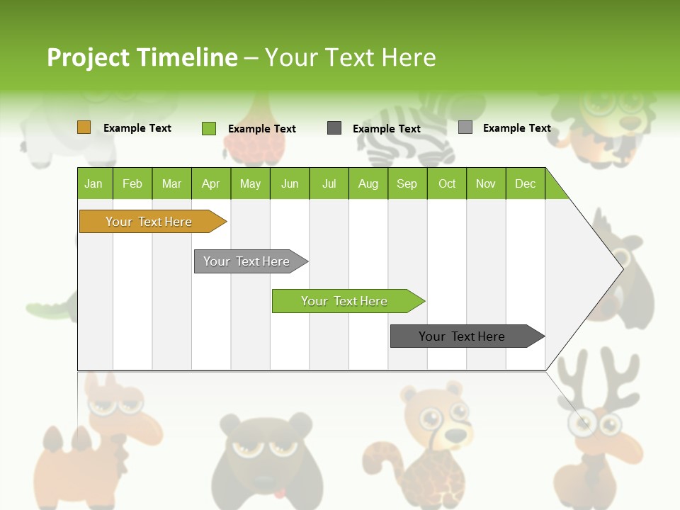 Black Animal Drawing PowerPoint Template