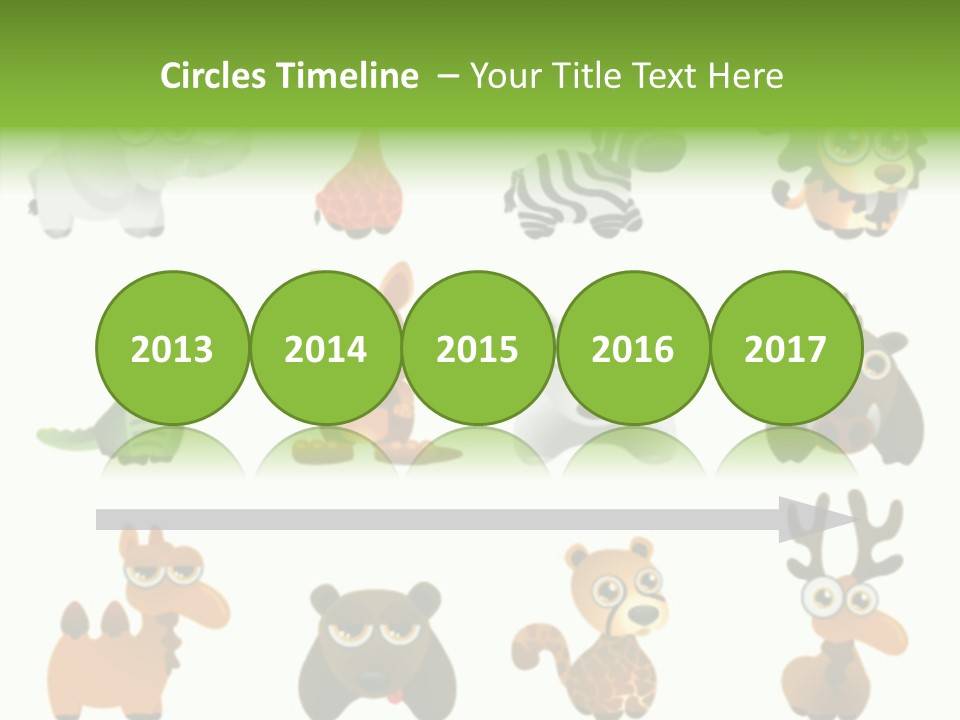 Black Animal Drawing PowerPoint Template