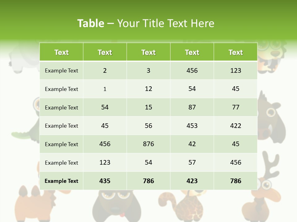 Black Animal Drawing PowerPoint Template