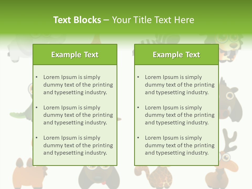 Black Animal Drawing PowerPoint Template
