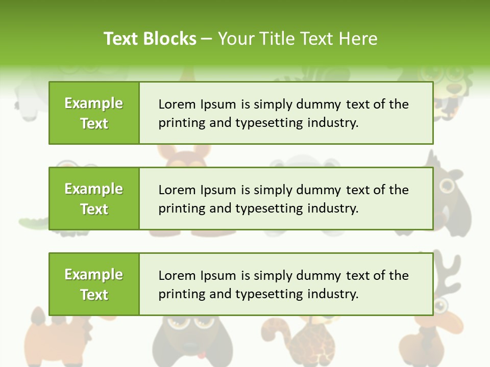 Black Animal Drawing PowerPoint Template