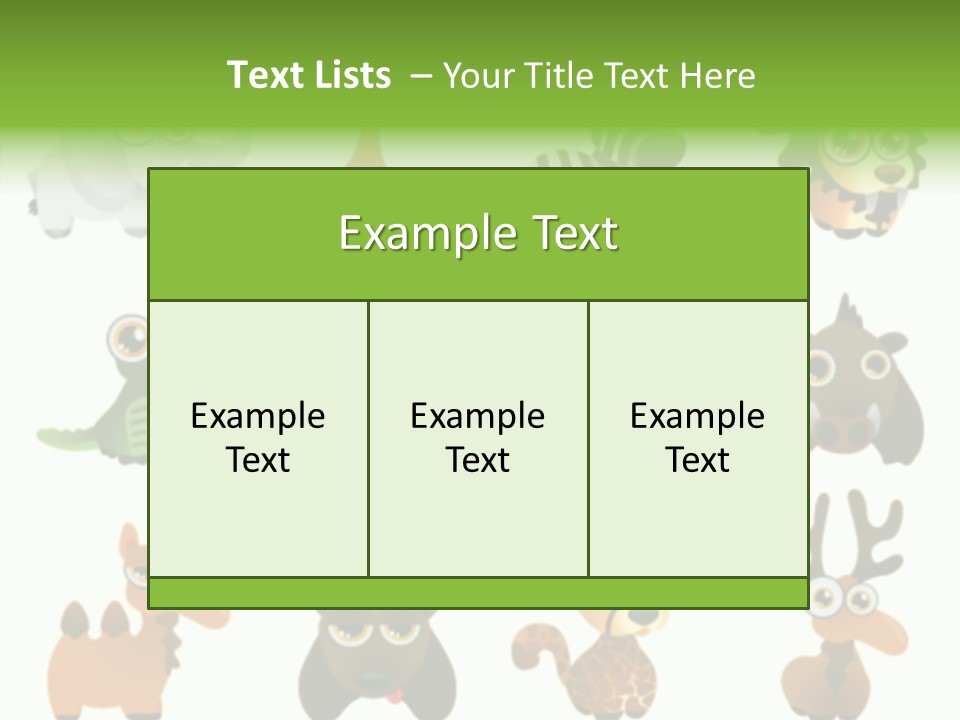 Black Animal Drawing PowerPoint Template