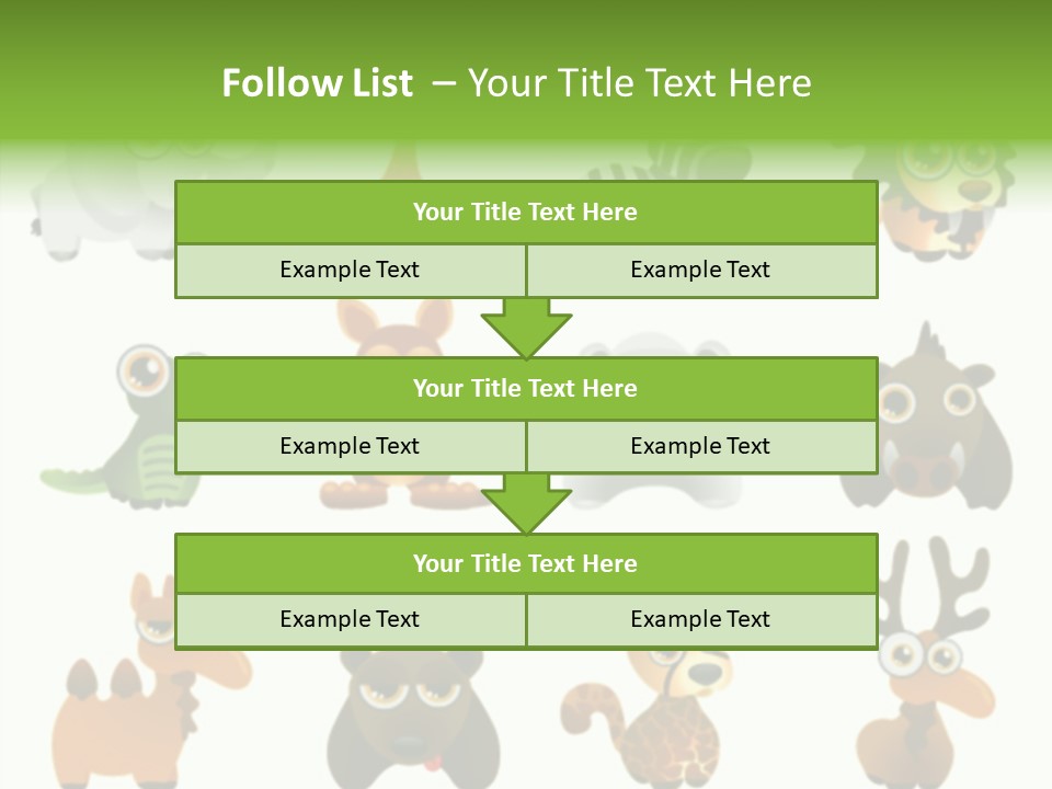Black Animal Drawing PowerPoint Template