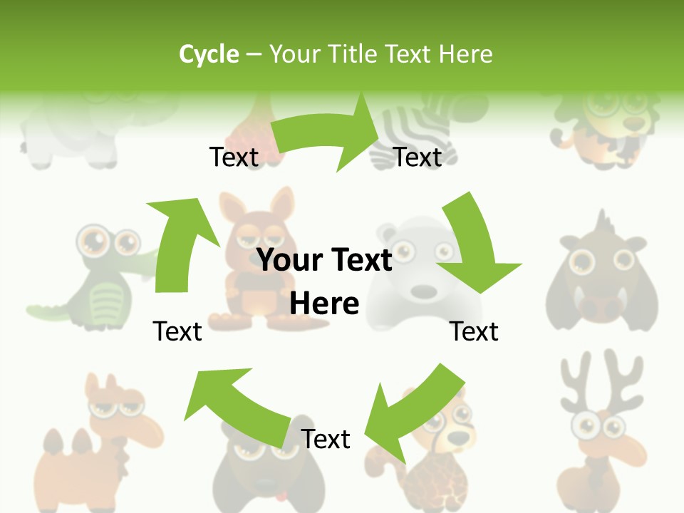 Black Animal Drawing PowerPoint Template