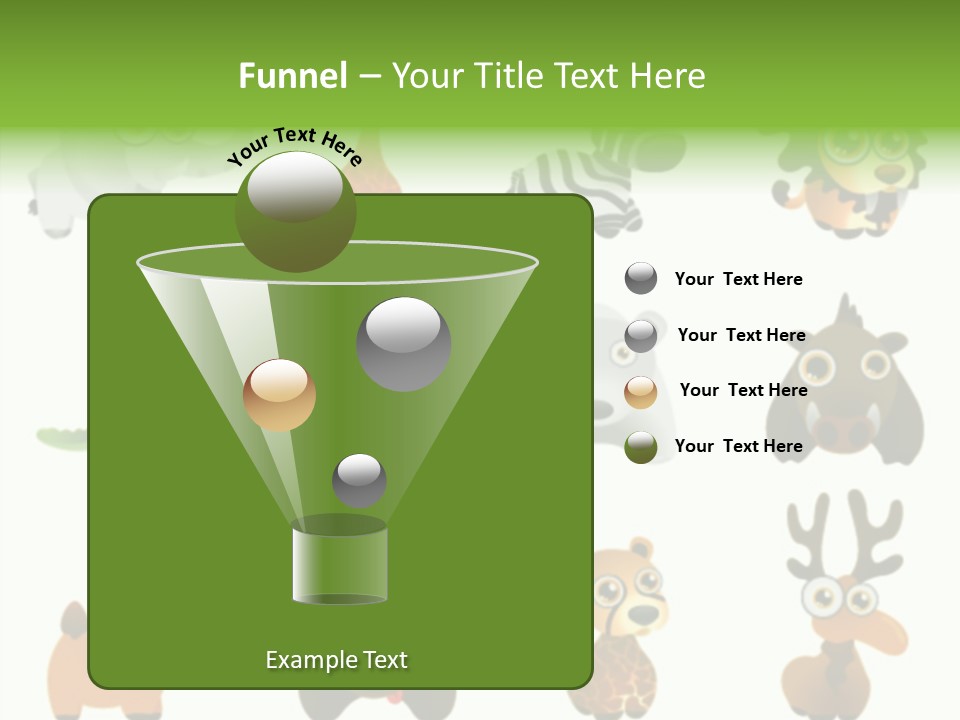 Black Animal Drawing PowerPoint Template