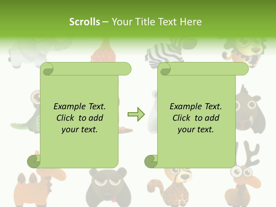 Black Animal Drawing PowerPoint Template