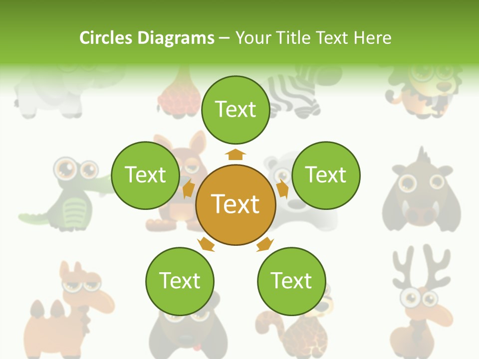 Black Animal Drawing PowerPoint Template