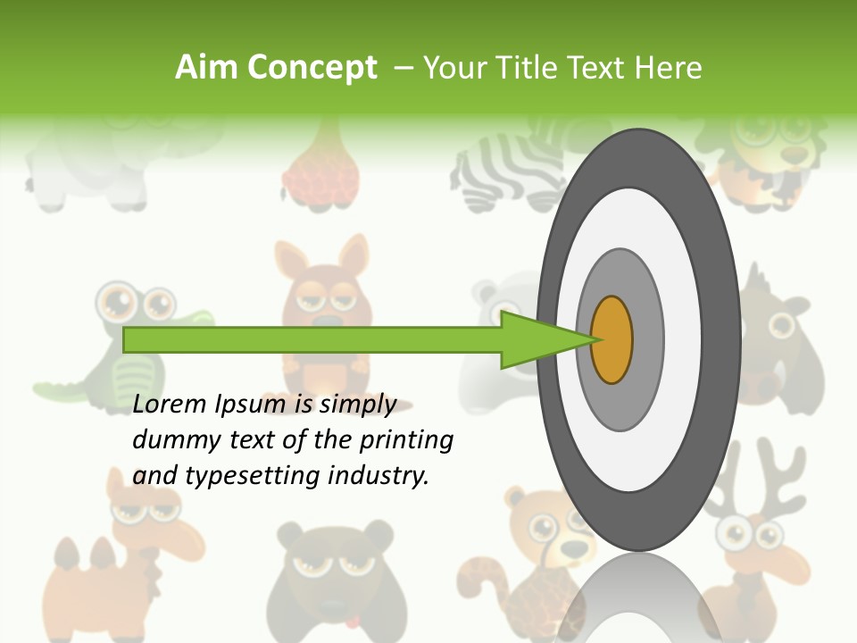 Black Animal Drawing PowerPoint Template