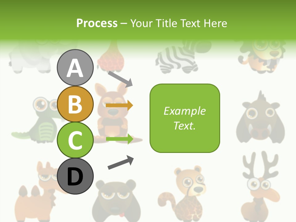 Black Animal Drawing PowerPoint Template