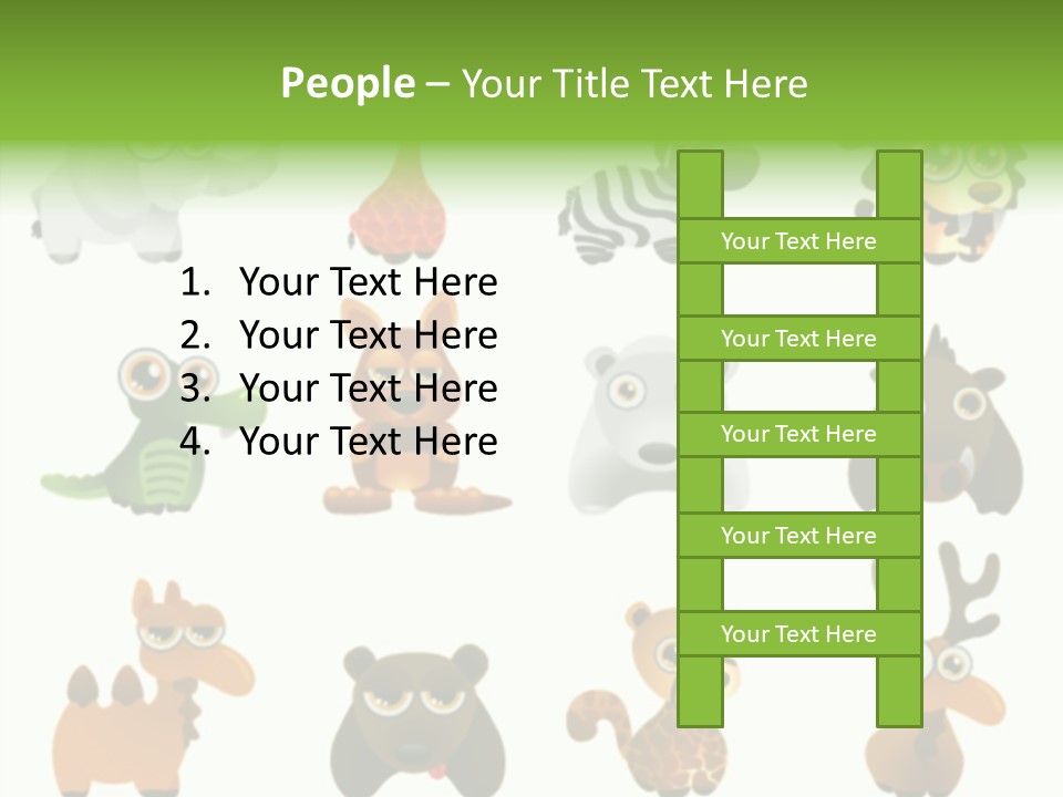 Black Animal Drawing PowerPoint Template