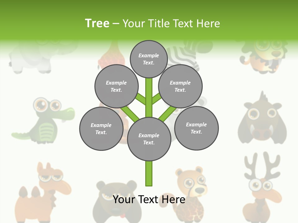 Black Animal Drawing PowerPoint Template