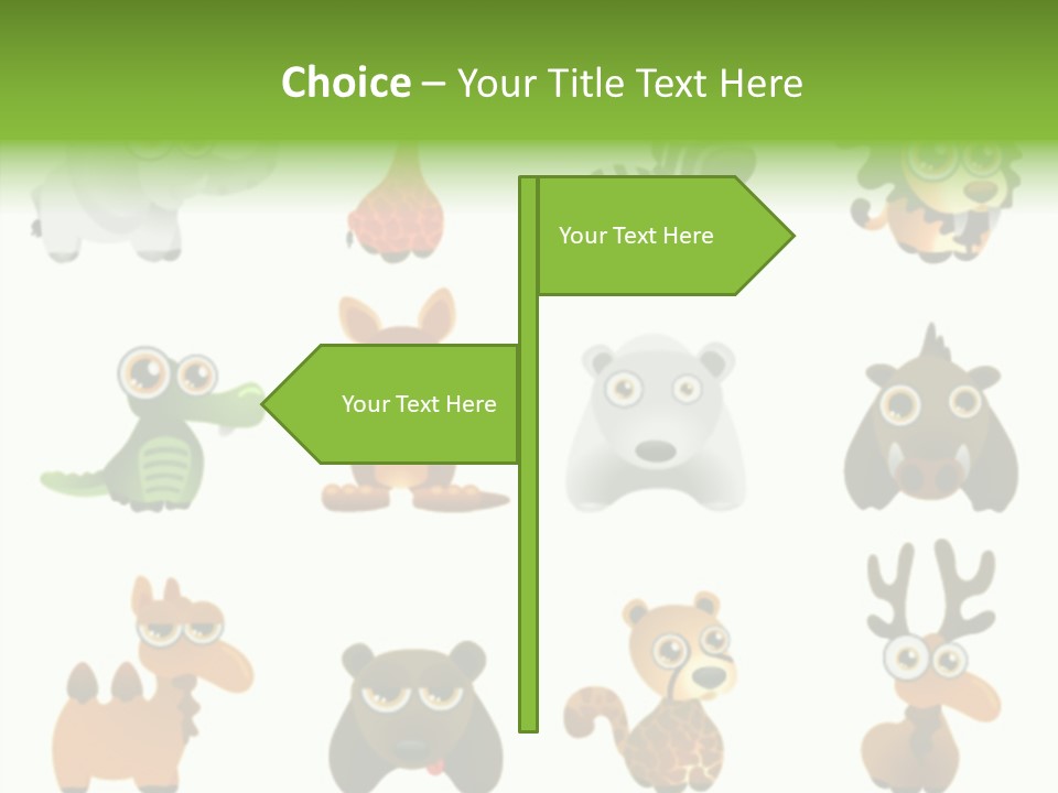 Black Animal Drawing PowerPoint Template