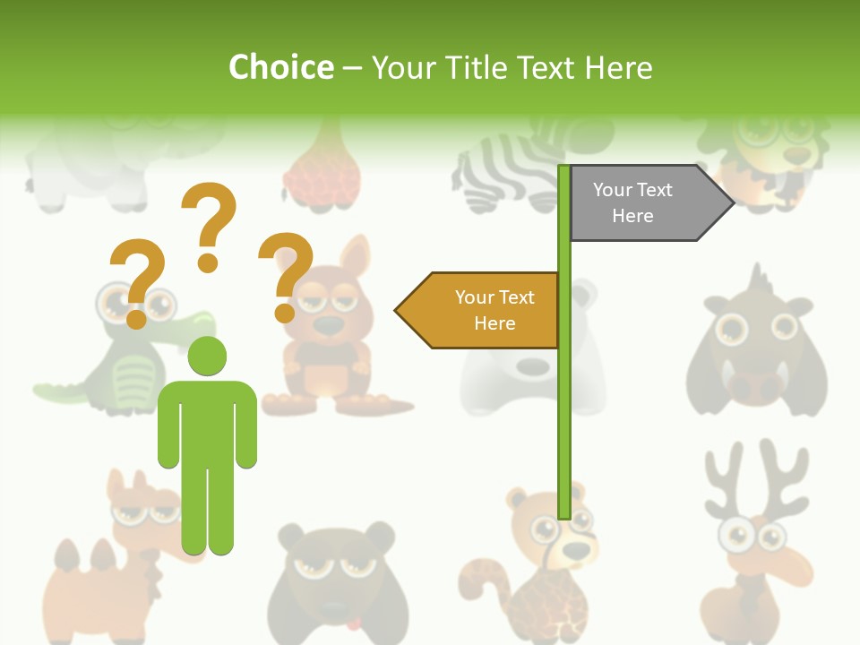 Black Animal Drawing PowerPoint Template